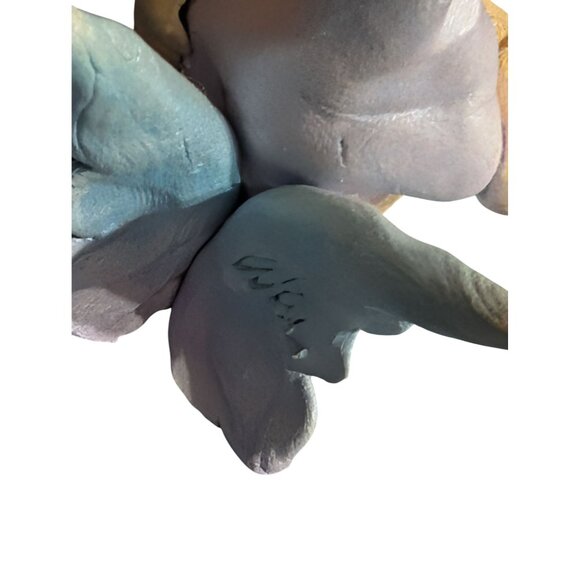 Vintage Elf Fairy Clay Sculpture Signed By Wise - Picture 3 of 5